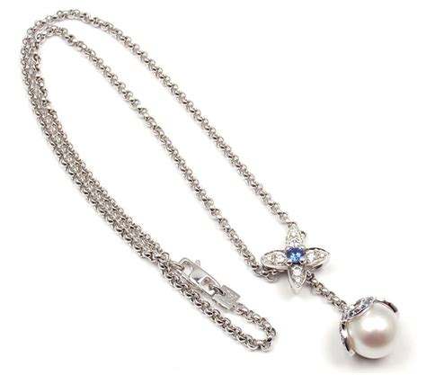 louis vuitton diamond sapphire necklace|Louis Vuitton necklace.